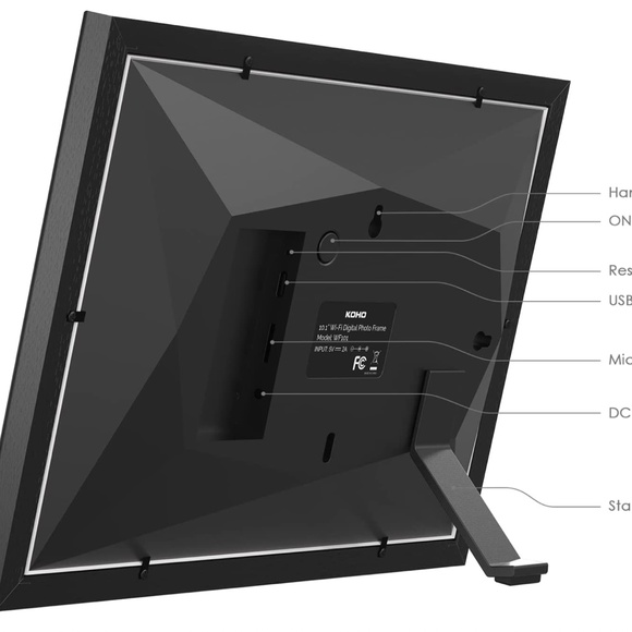 NEW 32GB 10.1 Inch Smart Cloud WiFi Digital Picture Frame - Picture 8 of 9